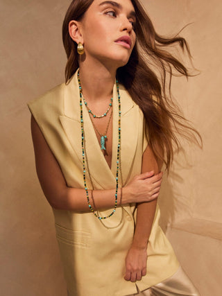 Talis Chains Happy Fish Pendant Necklace Turquoise - MMJs Fashion