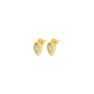 Talis Chains Pear Drop Studs Cubic Zirconia - MMJs Fashion