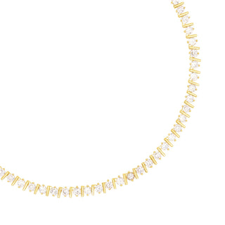 Talis Chains Ridged Tennis Choker Gold - MMJs Fashion