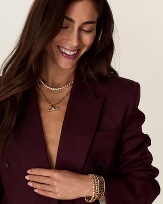 Talis Chains Ridged Tennis Choker Gold - MMJs Fashion