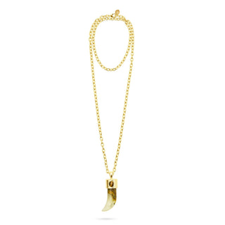 Talis Chains Shark Tooth Pendant Necklace Watermelon Skin - MMJs Fashion