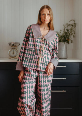 TBCo Cotton Harlequin Pyjamas Pink - MMJs Fashion