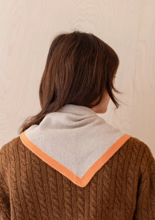 TBCo Merino Triangle Scarf in Camel & Apricot - MMJs Fashion