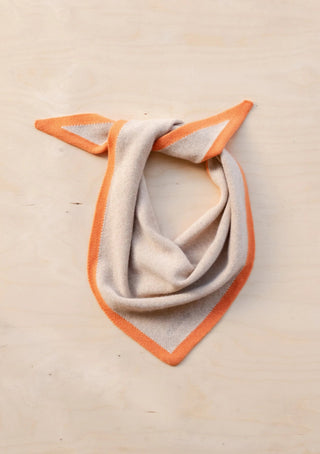 TBCo Merino Triangle Scarf in Camel & Apricot - MMJs Fashion