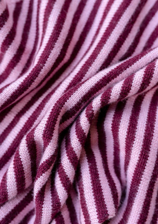 TBCo Merino Triangle Scarf in Pink Stripe - MMJs Fashion