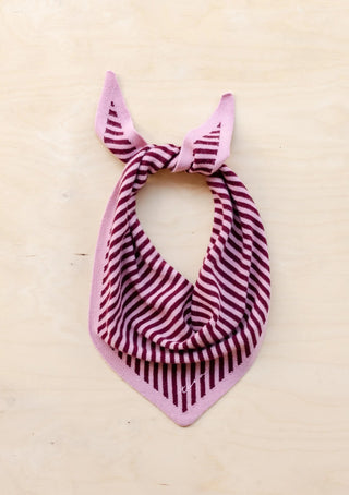 TBCo Merino Triangle Scarf in Pink Stripe - MMJs Fashion