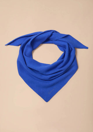 TBCo Merino Wool Triangle Scarf Cobalt Blue - MMJs Fashion