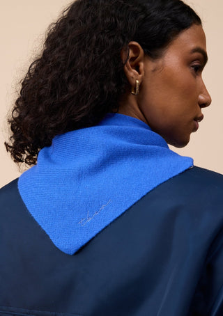 TBCo Merino Wool Triangle Scarf Cobalt Blue - MMJs Fashion