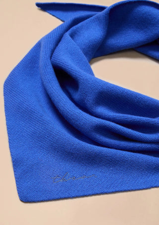 TBCo Merino Wool Triangle Scarf Cobalt Blue - MMJs Fashion