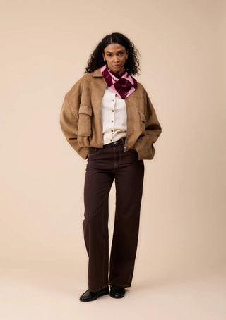TBCo Merino Wool Triangle Scarf Pink Argyle - MMJs Fashion