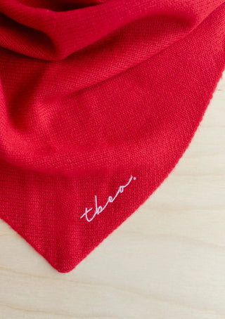 TBCo Merino Wool Triangle Scarf Red - MMJs Fashion