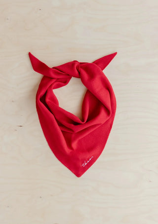 TBCo Merino Wool Triangle Scarf Red - MMJs Fashion