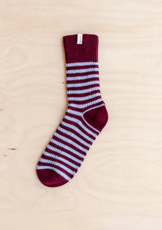 TBCo Striped Merino Wool Burgundy Blue - MMJs Fashion
