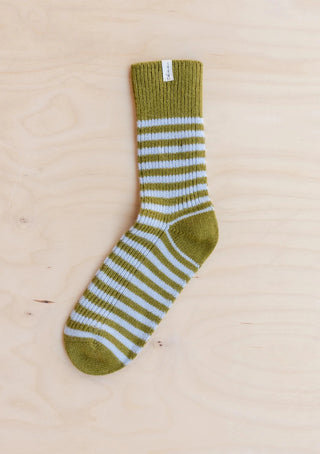 TBCo Striped Merino Wool Olive Blue - MMJs Fashion