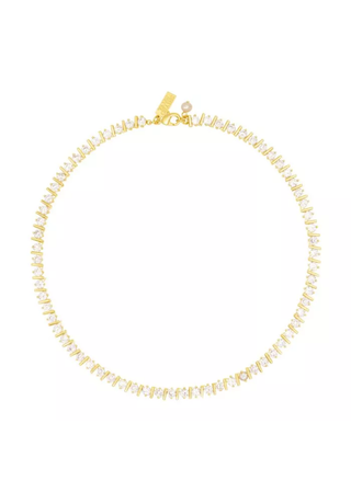 Talis Chains Ridged Tennis Choker Gold