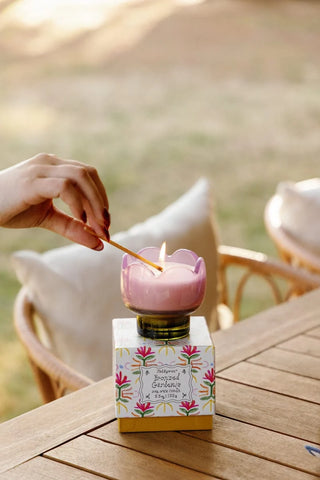 Paddywax Tulip Glass Candle Bronzed Gardenia