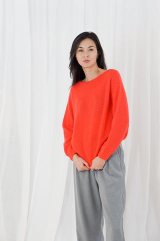 TWNS Boat Neck Jumper Fire Red Sanibel - MMJs Fashion