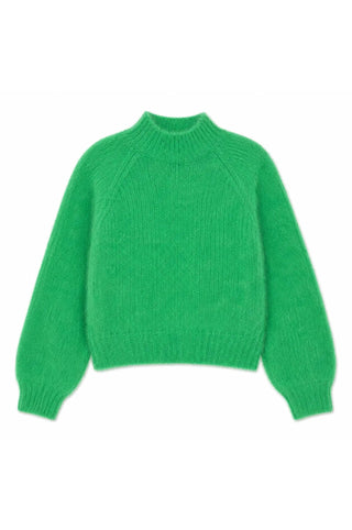 TWNS Mock Neck Jumper Grass Green Hina - MMJs Fashion