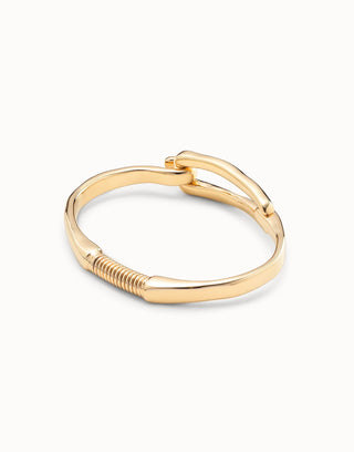 UNOde50 18K Gold - Plated Bangle Bracelet with Buckle - MMJs Fashion