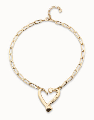 UNOde50 18k Gold - Plated Heart Pendant Necklace - MMJs Fashion