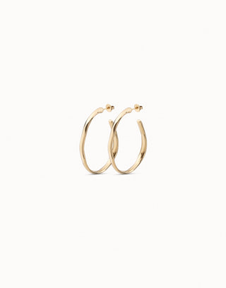 UNOde50 18k Gold - Plated Open Hoop Earrings - MMJs Fashion