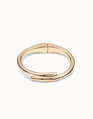 UNOde50 18K Gold - Plated Tubular Shaped Bangle Bracelet - MMJs Fashion