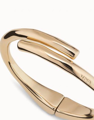 UNOde50 18K Gold - Plated Tubular Shaped Bangle Bracelet - MMJs Fashion