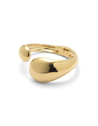 UNOde50 Irregular Drop Bangle Bracelet Corium Gold - MMJs Fashion