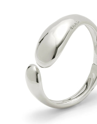 UNOde50 Irregular Drop Bangle Bracelet Corium Silver - MMJs Fashion