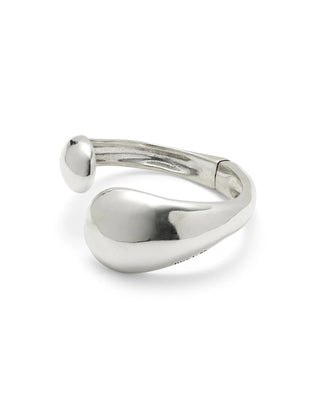 UNOde50 Irregular Drop Bangle Bracelet Corium Silver - MMJs Fashion