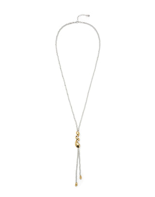 UNOde50 Long Beaded Necklace Originia Silver Gold - MMJs Fashion