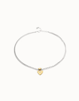 UNOde50 Short Chain Small Gold Heart Detail Necklace - MMJs Fashion