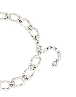 UNOde50 Silver - Plated Necklace with Medium Sized Links - MMJs Fashion