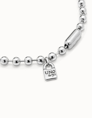 UNOde50 Sterling Silver - Plated Bead Necklace - MMJs Fashion