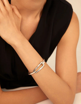 UNOde50 Sterling Silver - Plated Bracelet with Buckle - MMJs Fashion