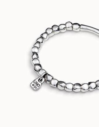 UNOde50 Sterling Silver - Plated Bracelet with Tubular Piece - MMJs Fashion