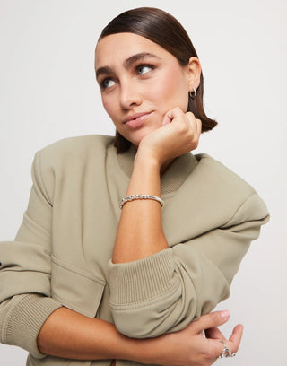 UNOde50 Sterling Silver - Plated Bracelet with Tubular Piece - MMJs Fashion