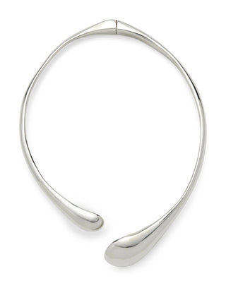 UNOde50 Sterling Silver-Plated Irregular Drop Necklace Corium - MMJs Fashion