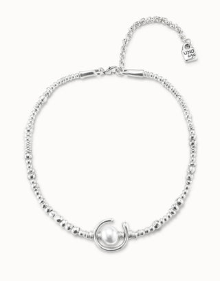 UNOde50 Sterling Silver - Plated Necklace with Pearl - MMJs Fashion
