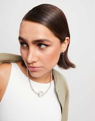 UNOde50 Sterling Silver - Plated Necklace with Pearl - MMJs Fashion