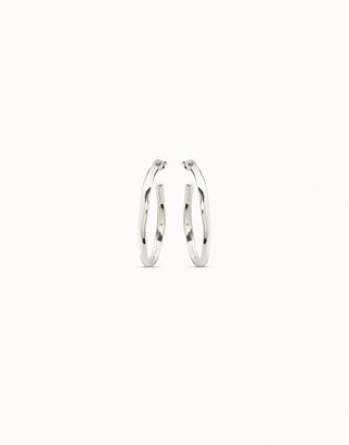UNOde50 Sterling Silver - Plated Open Hoop Earrings - MMJs Fashion