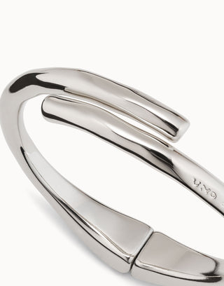 UNOde50 Sterling Silver - Plated Tubular Shaped Bangle Bracelet - MMJs Fashion
