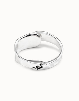 UNOde50 Sterling Silver - Plated Wave Shape Bangle Bracelet - MMJs Fashion
