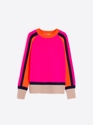 Vilagallo Block Jumper Pink Orange Beige - MMJs Fashion