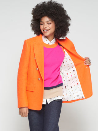 Vilagallo Block Jumper Pink Orange Beige - MMJs Fashion
