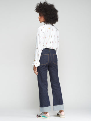 Vilagallo Cockades Print Blouse White Nicola - MMJs Fashion