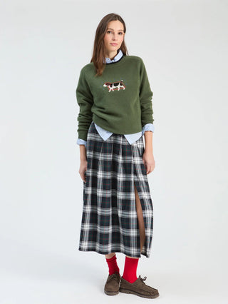 Vilagallo Embroidered Dog Jumper Green - MMJs Fashion
