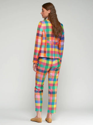Vilagallo Gingham Check Jacket Multicoloured Natalia - MMJs Fashion