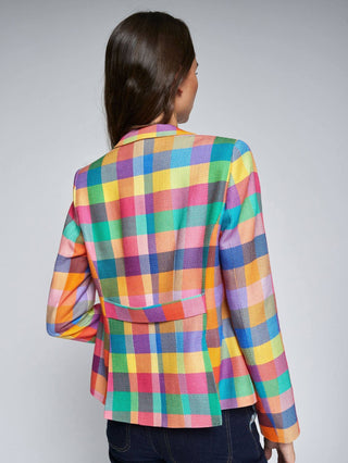 Vilagallo Gingham Check Jacket Multicoloured Natalia - MMJs Fashion