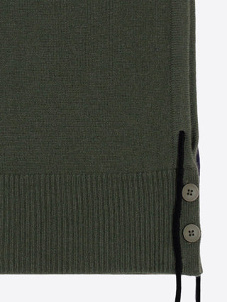 Vilagallo Knitted Hood Hat Green Blue - MMJs Fashion
